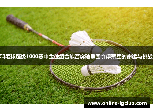 羽毛球超级1000赛中金徐组合能否突破重围夺得冠军的命运与挑战