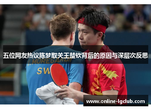 五位网友热议陈梦取关王楚钦背后的原因与深层次反思