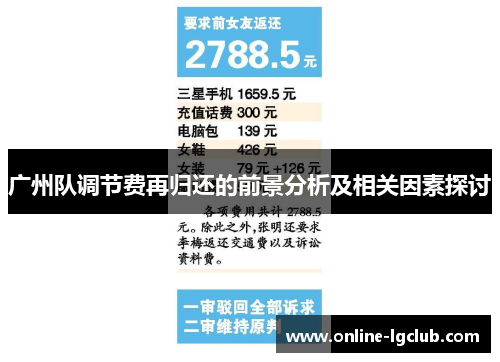广州队调节费再归还的前景分析及相关因素探讨
