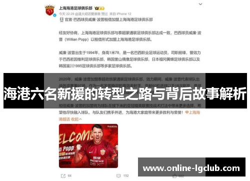 海港六名新援的转型之路与背后故事解析