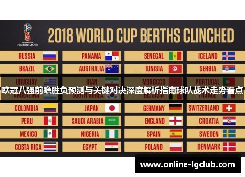 欧冠八强前瞻胜负预测与关键对决深度解析指南球队战术走势看点